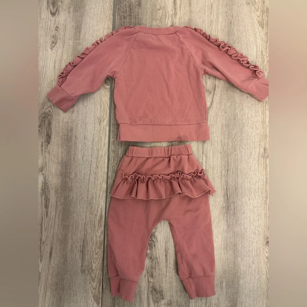 Pink Ruffle Sleeve Toddler Set - Picture 5 of 7
